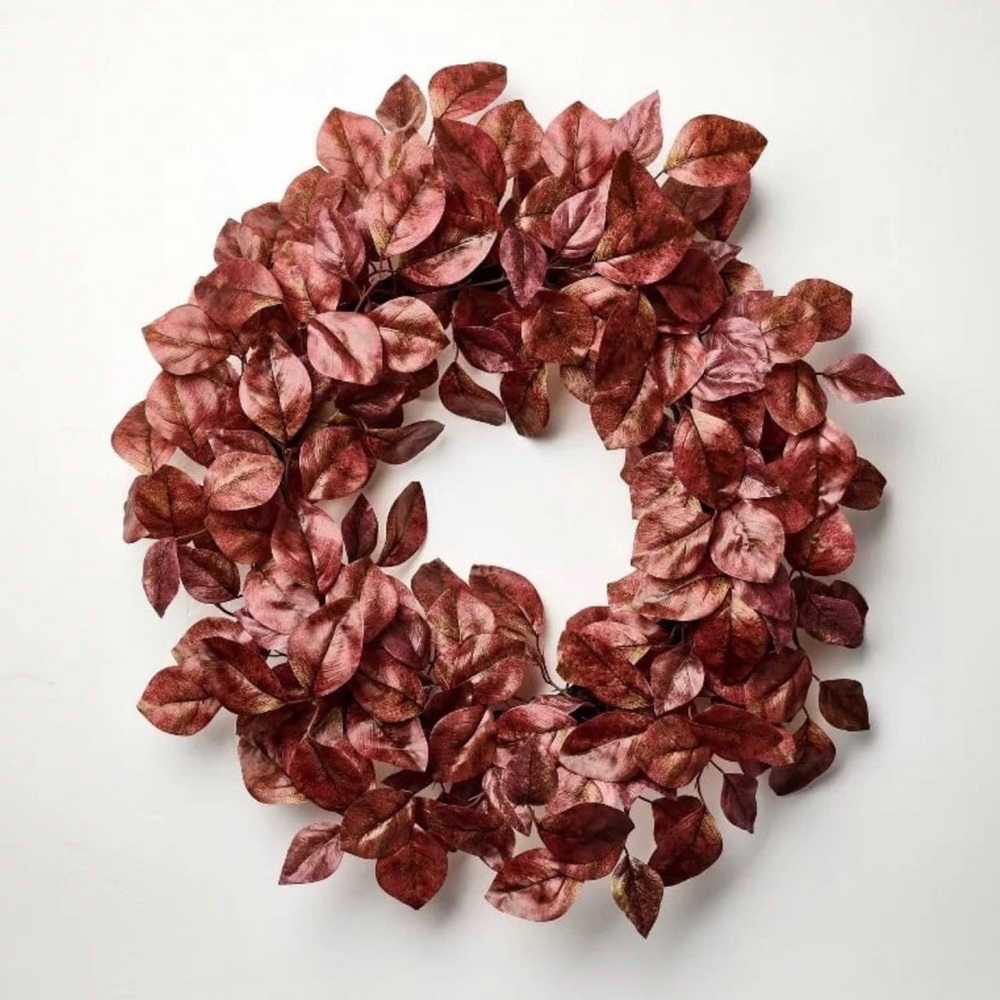 26" Faux Rusted Beech Leaf Fall Wreath - Hearth & Hand™ Magnolia
